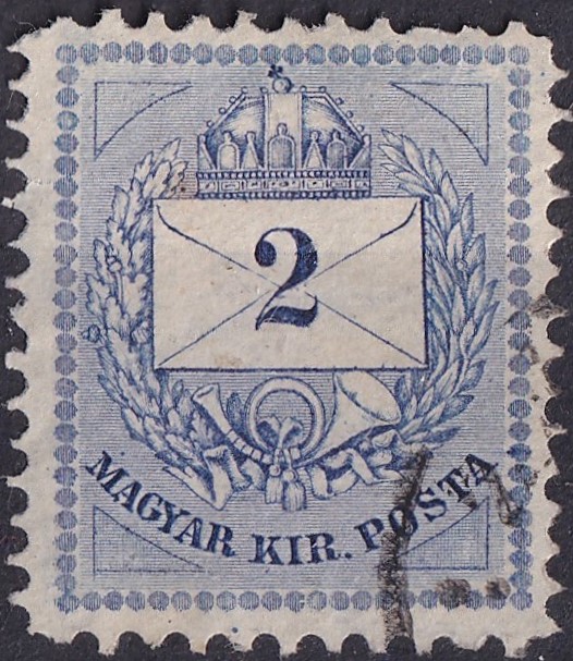 1881. 2kr indigókék