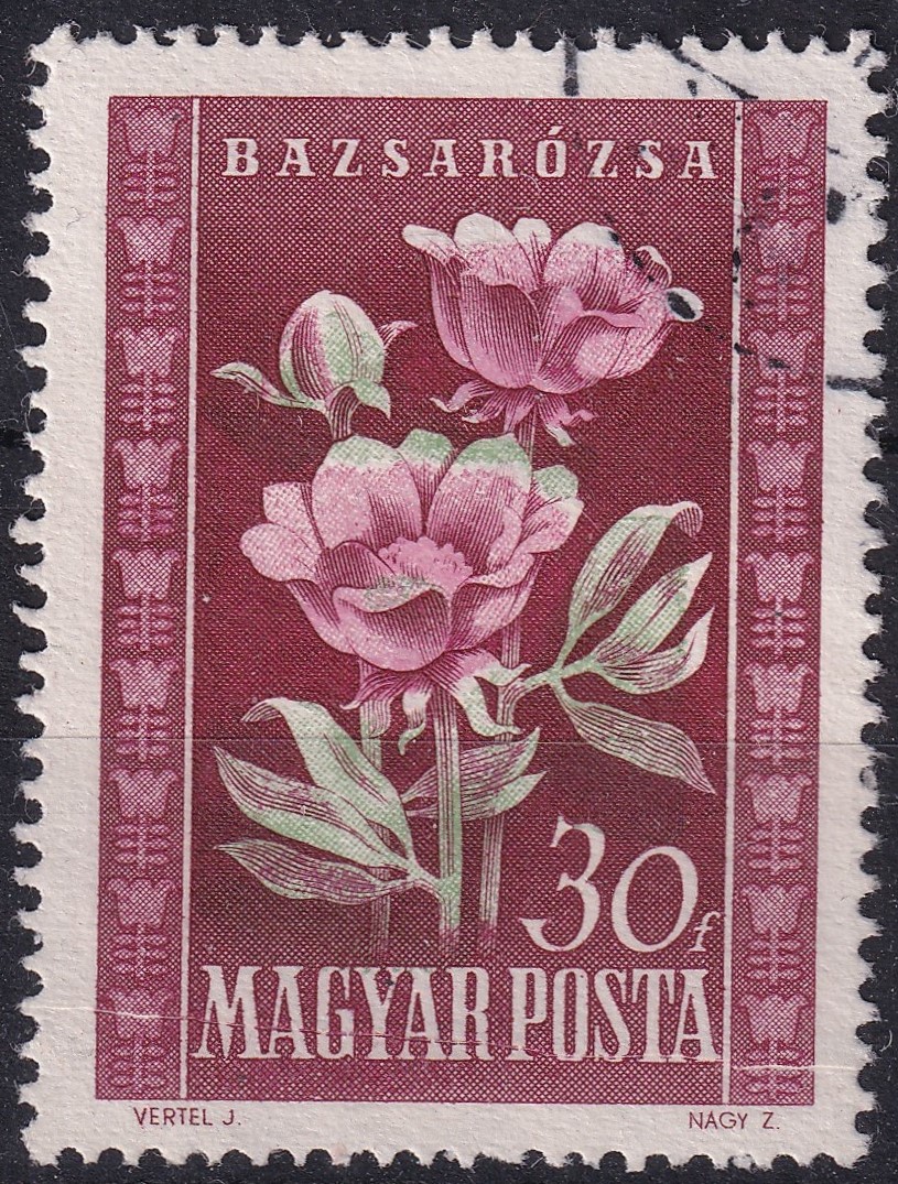 1950. Virág I. 30f - a zöld szín jeletősen elcsúszott
