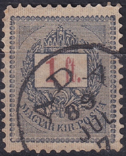 1888. 1Ft /sztereotip/ magyasra fogazva