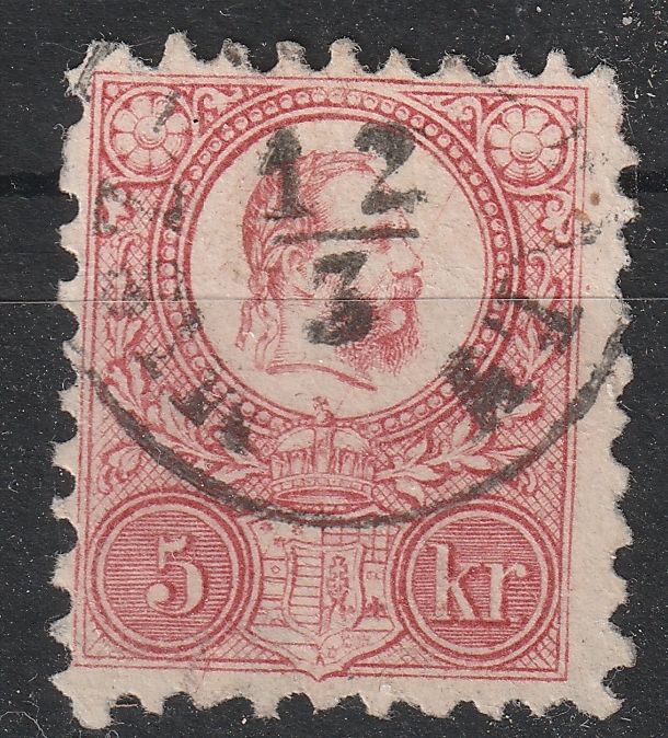 26_7_20260715_00023 1871. Réznyomat 5 kr – a fejképen átfutó karccal