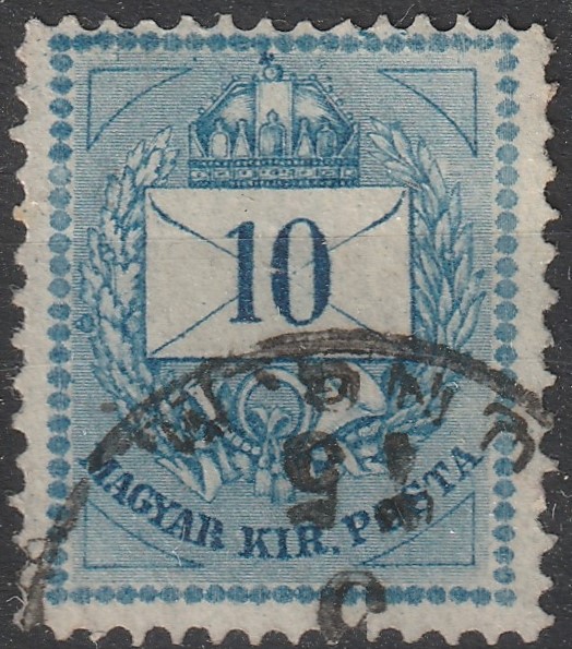 26_7_20260721_0023.10 1874. 10kr - a háromszögekeken és a felső gyöngysoros metszet javítással