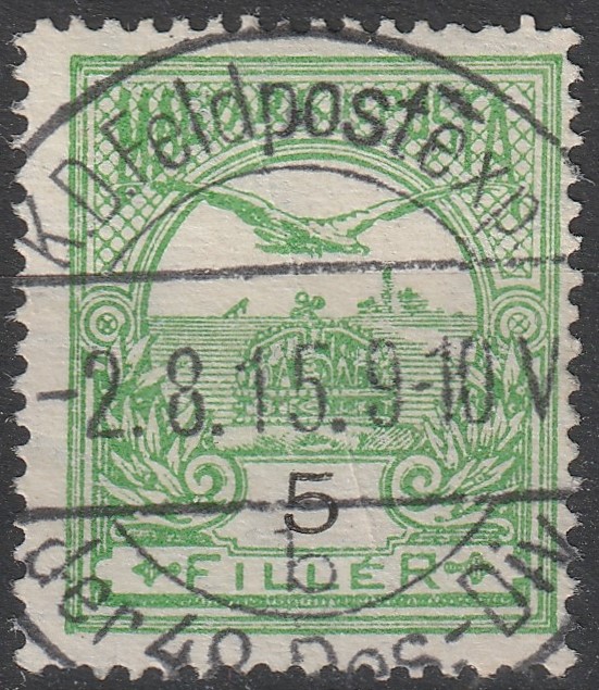 26_7_20260721_0023.8 1913, Turul 5f - K.D. FELDPOSTAMT DER 48. RES.-DIV. 28. 10. 17. - 48. tartalékhadosztály császári német tábori postahivatala, 1917. október 28.