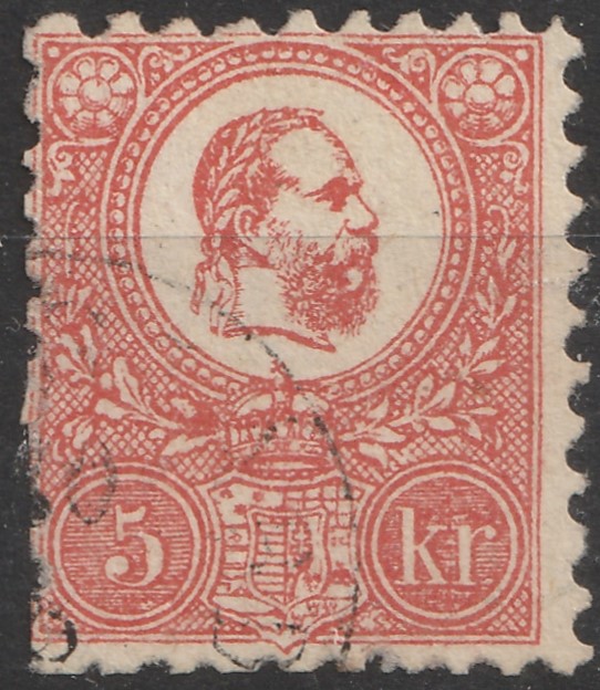 1871. Kőnyomat 5kr VIII. típus