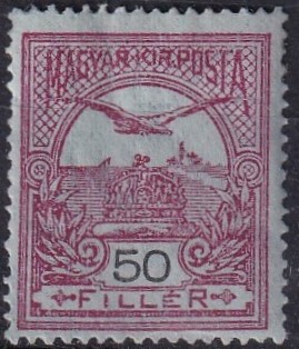 1913. 50f - fekvővízjellel /VIIa/