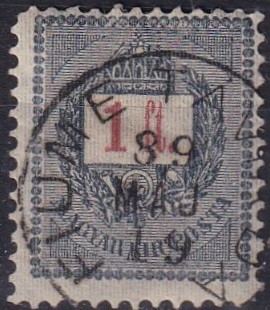 1888. (sztereó) 1Ft - FIUME TÁVIRDA