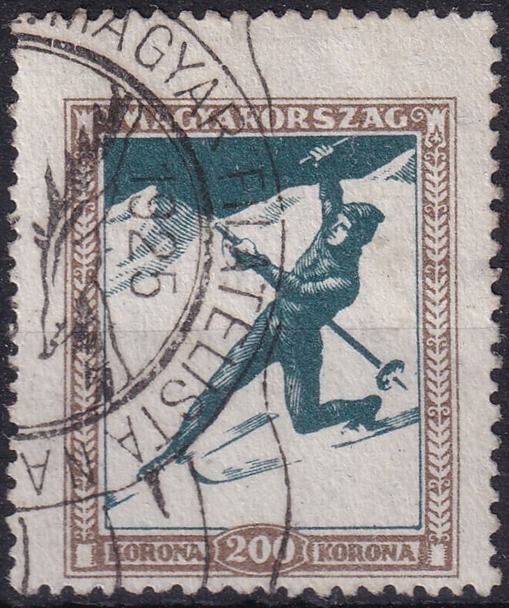 1925. Sport 200 Korona, erősen elcsúszott fogazással