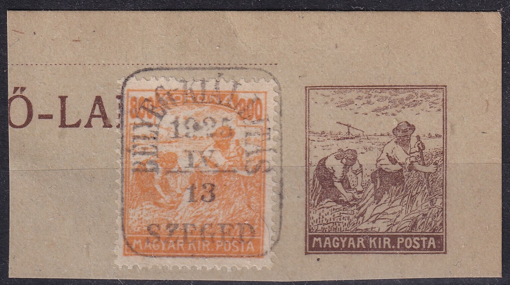 1925. Bélyegkiállítás/Szeged - alkalmi bélyegzés