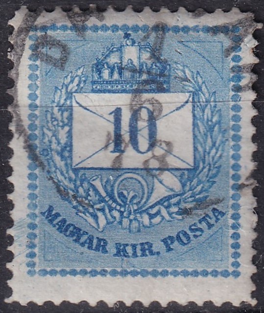 1874. 10kr világoskék