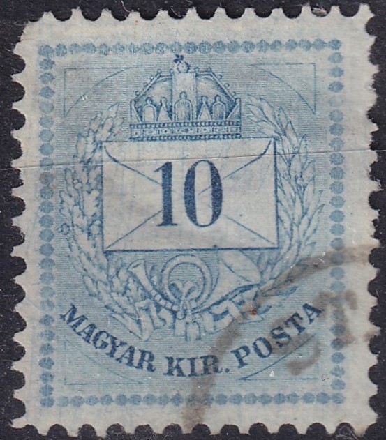 1881. 10kr világoskék