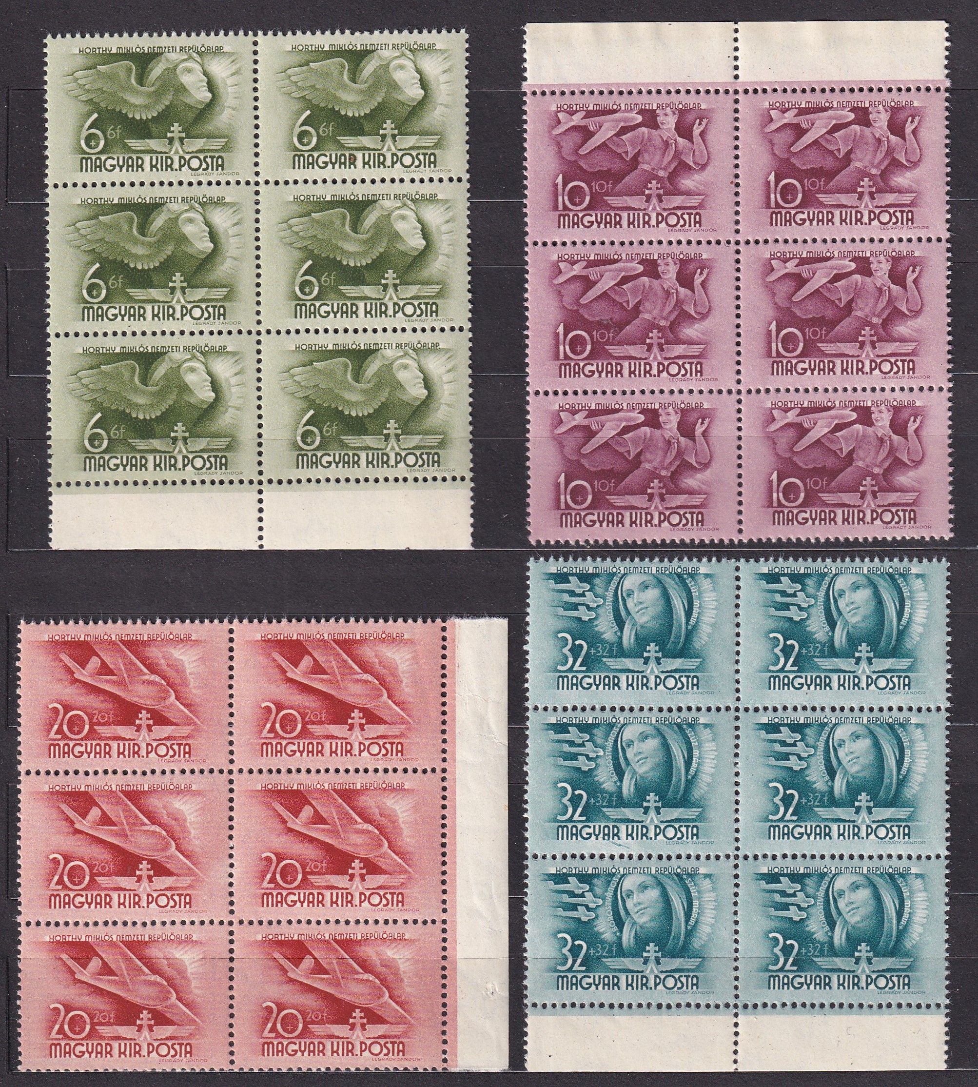 1941. Repülő alap ívszéli 6-os tömbökben