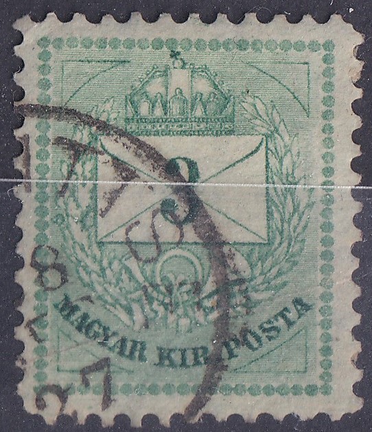 1881. 3kr a háromszögek metszetjavítása
