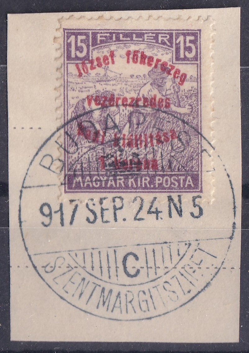 1917. Hadikiállítás – alkami bélyegzés