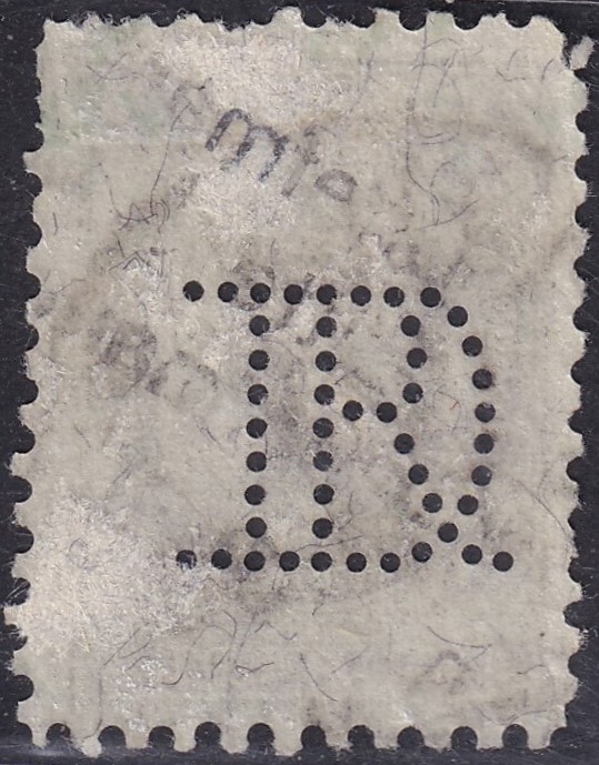 IMG_20260805_0022.3 1896. Ausztria 1 Gulden, perfin bélyeg
