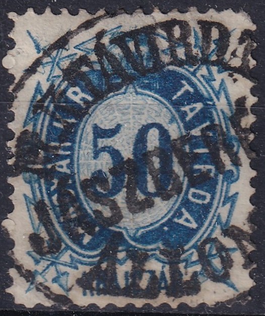 IMG_20260805_0051.6 1874. Távírda 50 kr JÁSZBERÉNY Távírda bélyegzéssel