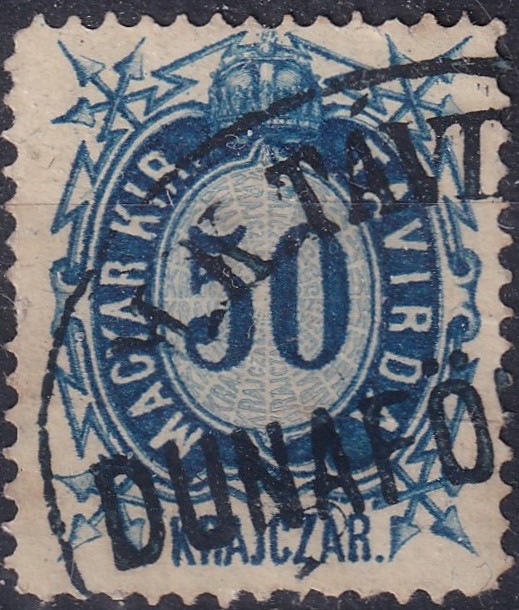 IMG_20260805_0051.8 1874. Távírda 50 kr DUNAFÖLDVÁR Távírda bélyegzéssel