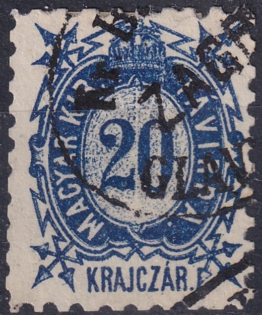 IMG_20260805_0051.9 1874. Távírda 50 kr ZAGREB Távírda bélyegzéssel