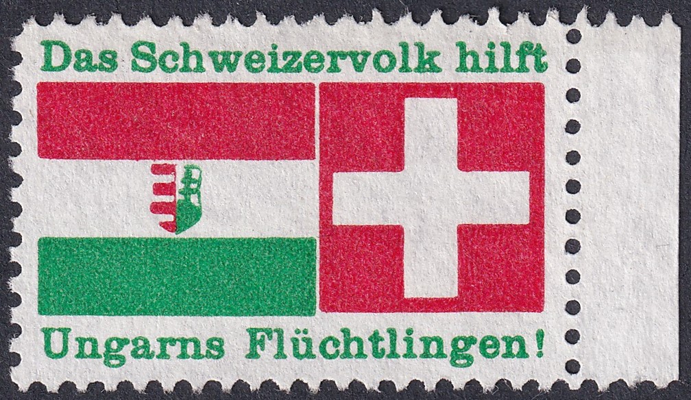 IMG_20260810_0020 1957. Svájc, segélybélyeg az 1956-os magyar forradalom menekültjeinek megsegítésére adtak ki