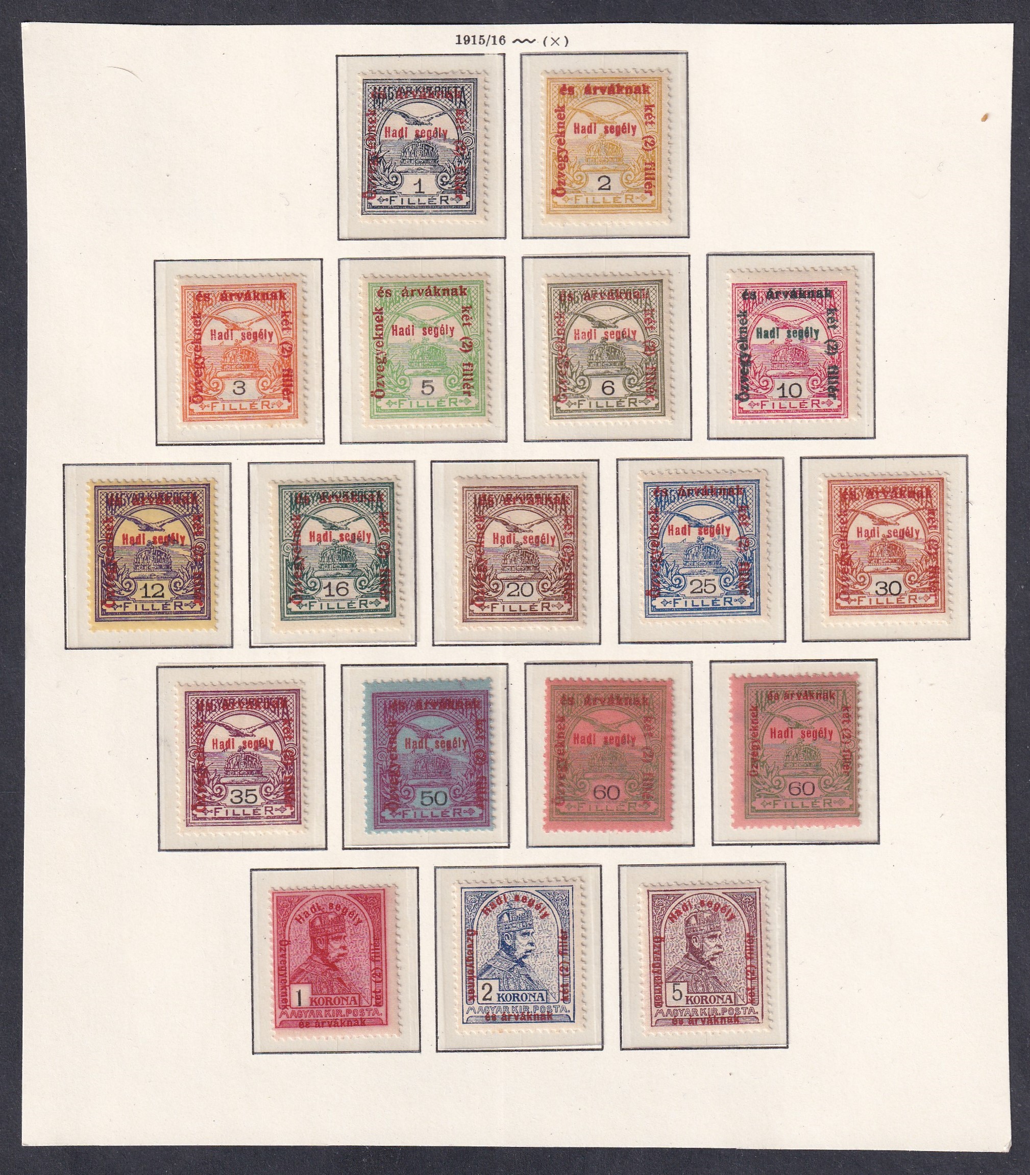 1915. Hadisegély II. sor