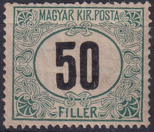 1905. 50f Portó bélyeg