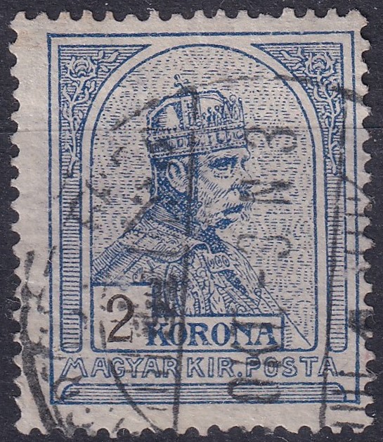1906. 2K fordított állású korona vízjellel