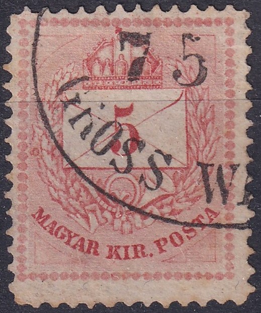 1874 I. 5kr – durván utánmetszett lemezről - NAGY BAROM / GROSS WARASDORF