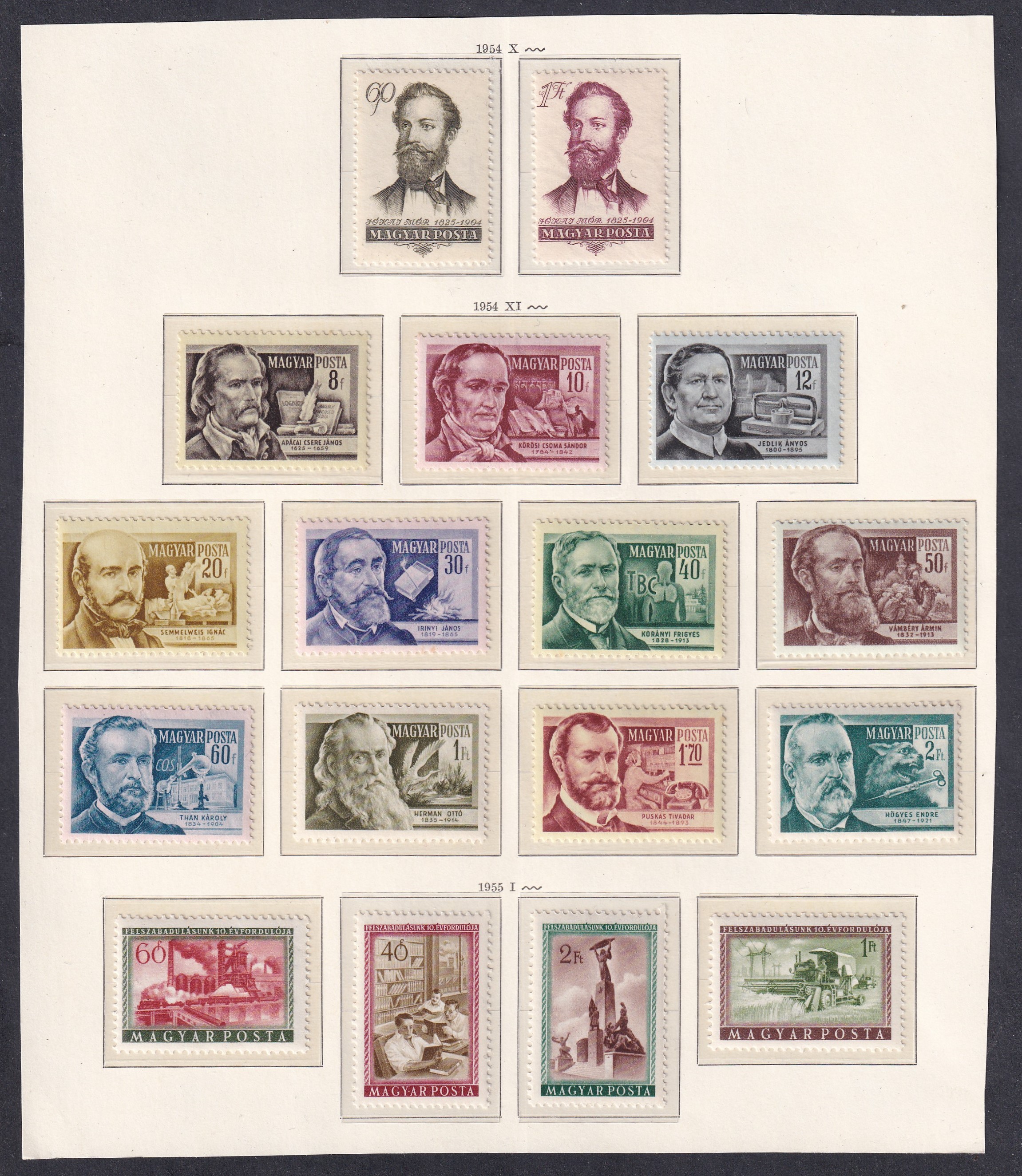 1954. postatiszta magyar összeállítás