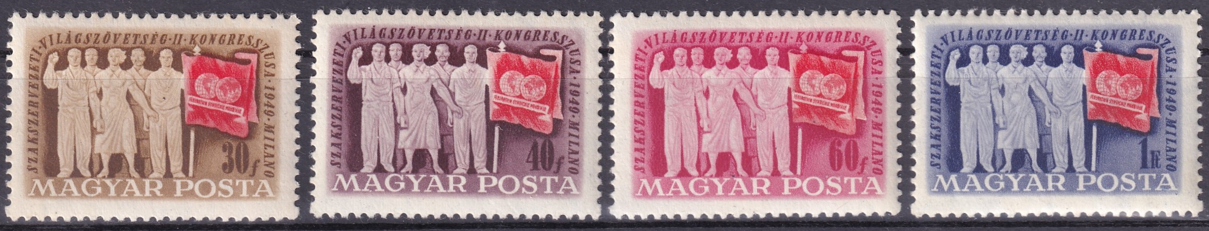 1949. Szakszervezeti Világszövetség II. kongresszusa sor