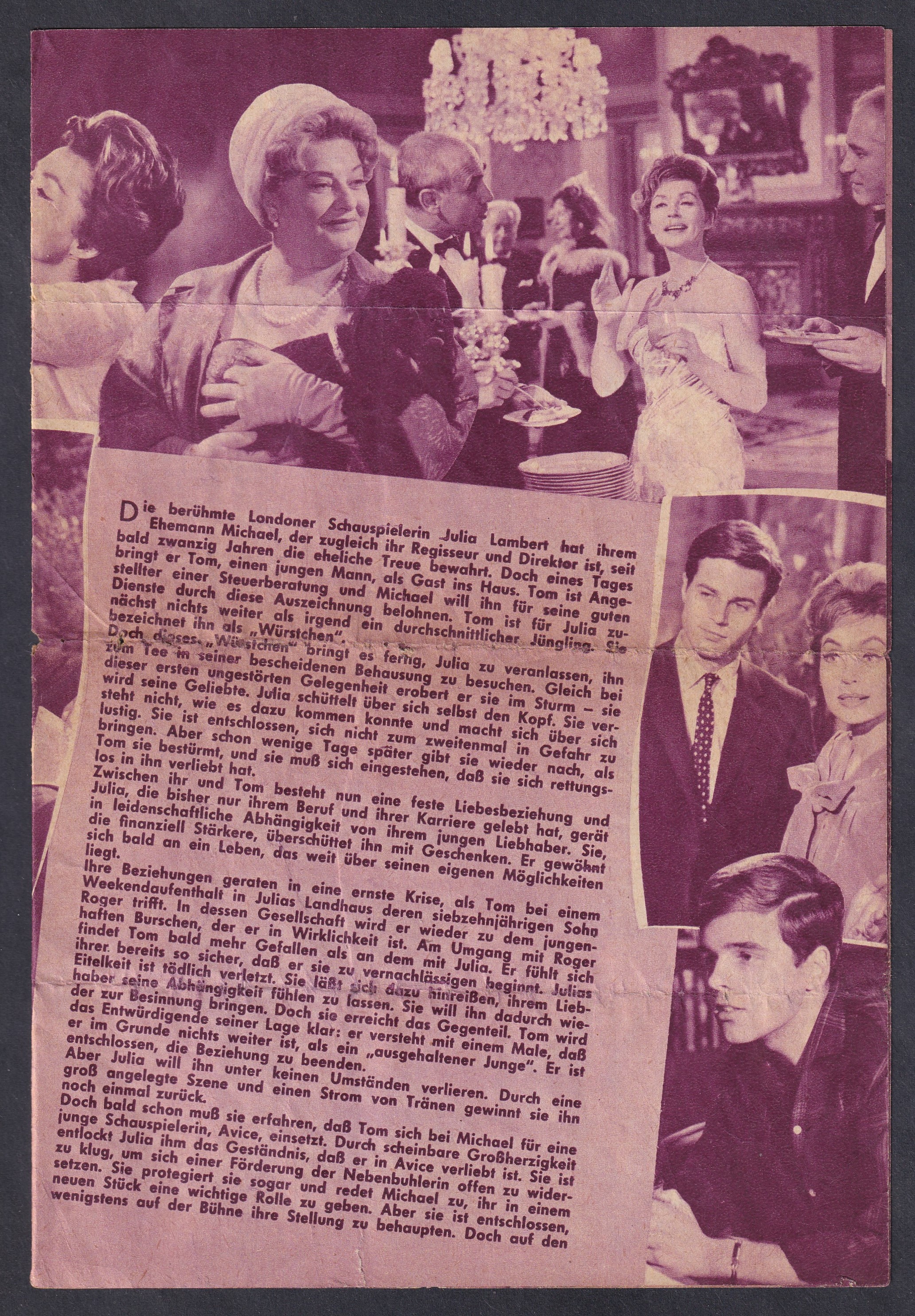 1962. Julia, du bist zauberhaft – osztrák filmprogram, Neues Film-Programm Nr. 2631  Eredeti osztrák, német nyelvű filmprogram a Julia, du bist zauberhaft című, 1962-ben bemutatott osztrák–francia filmvígjátékhoz.