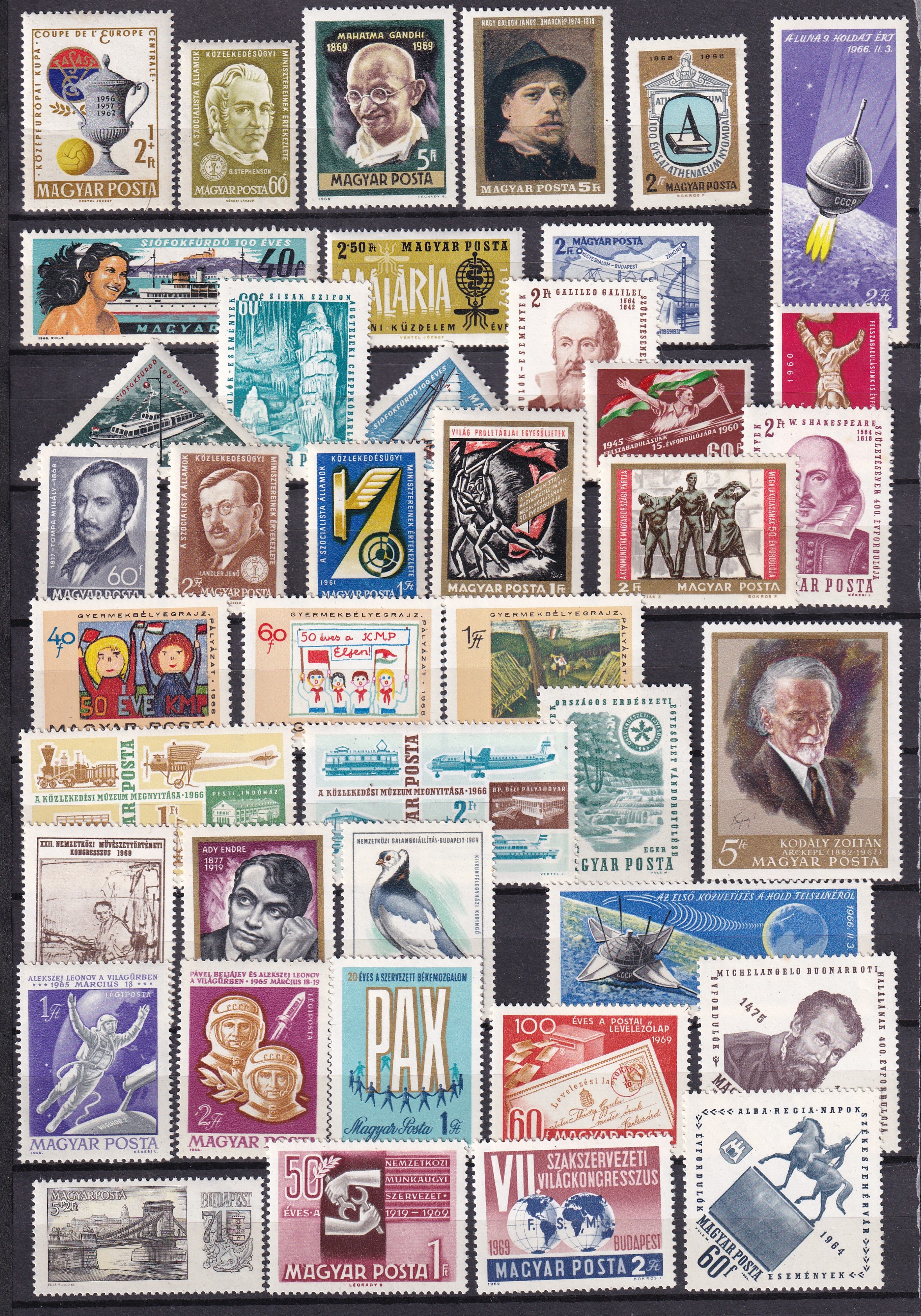 Magyar postatiszta összeállítás