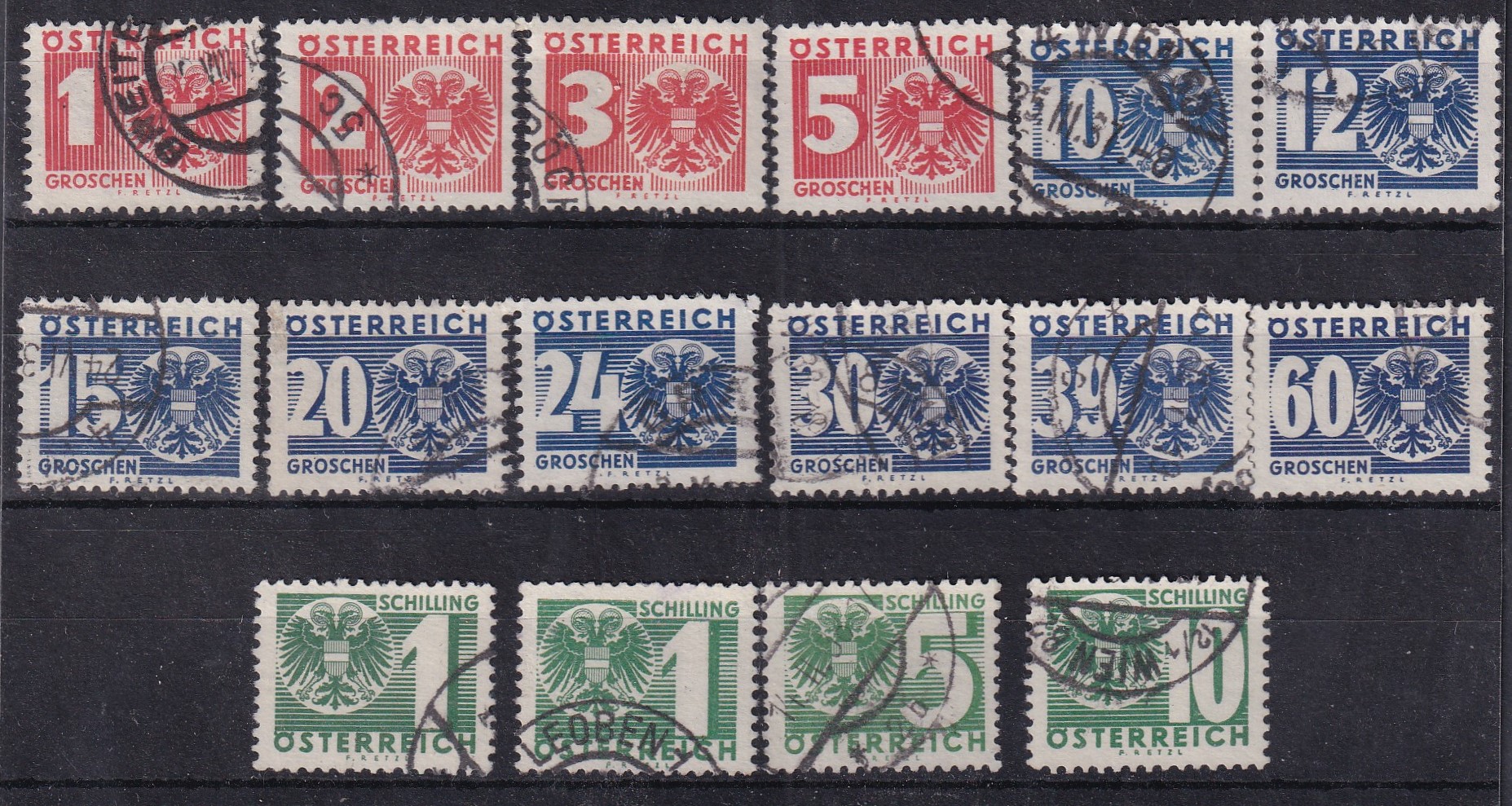 1935. Ausztria használt portó sor