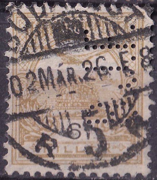 *B.J.F.* Céglyukasztás (perfin)