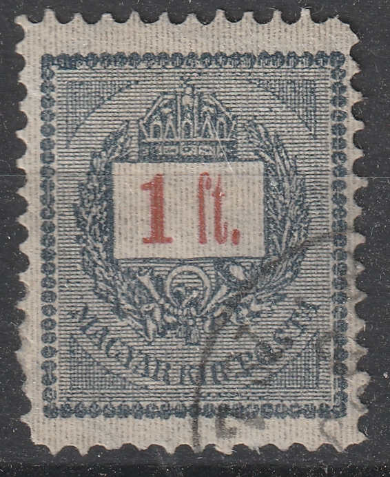 1888. Feketeszámú krajcáros 1 forint