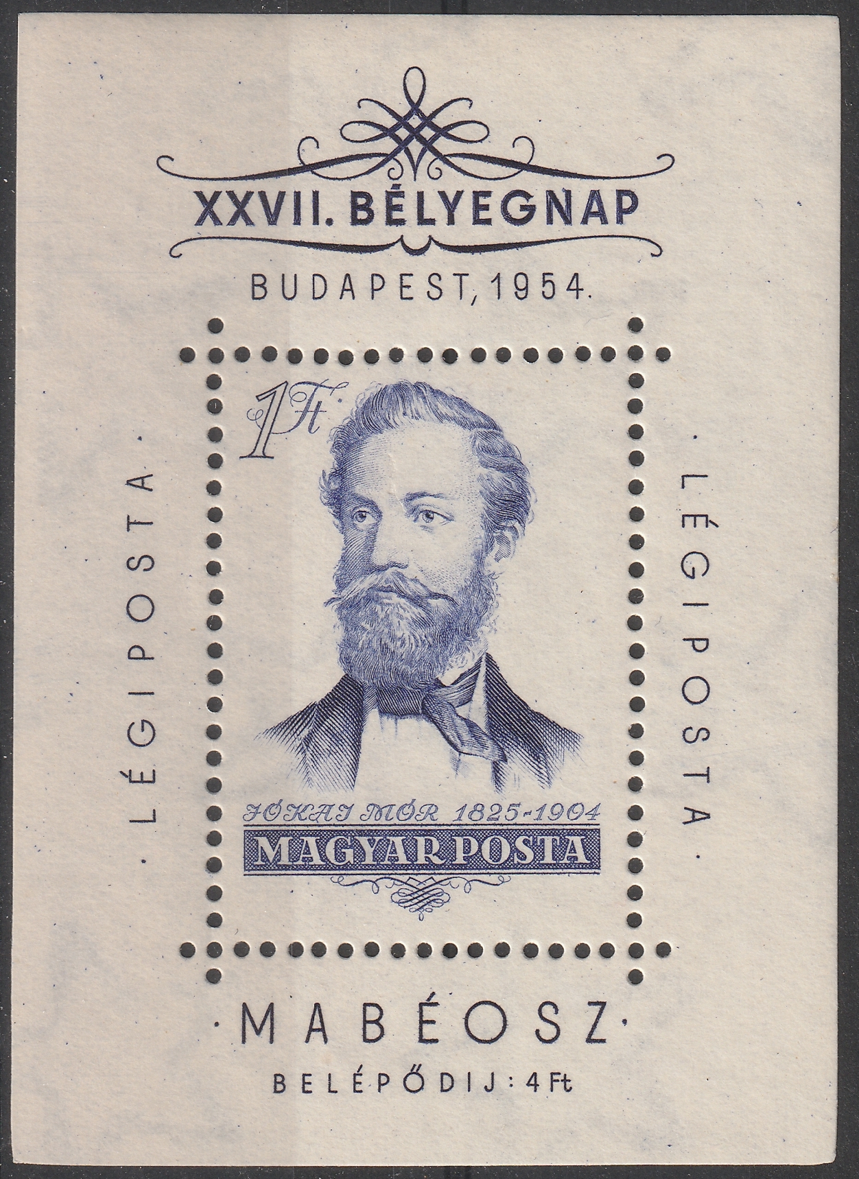 26_7_20260915_0090 1954. Jókai Mór – XXVIII. Bélyegnap blokk