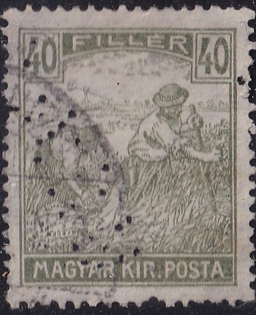 *P.M.K.B.* céglyukaztás (perfin)