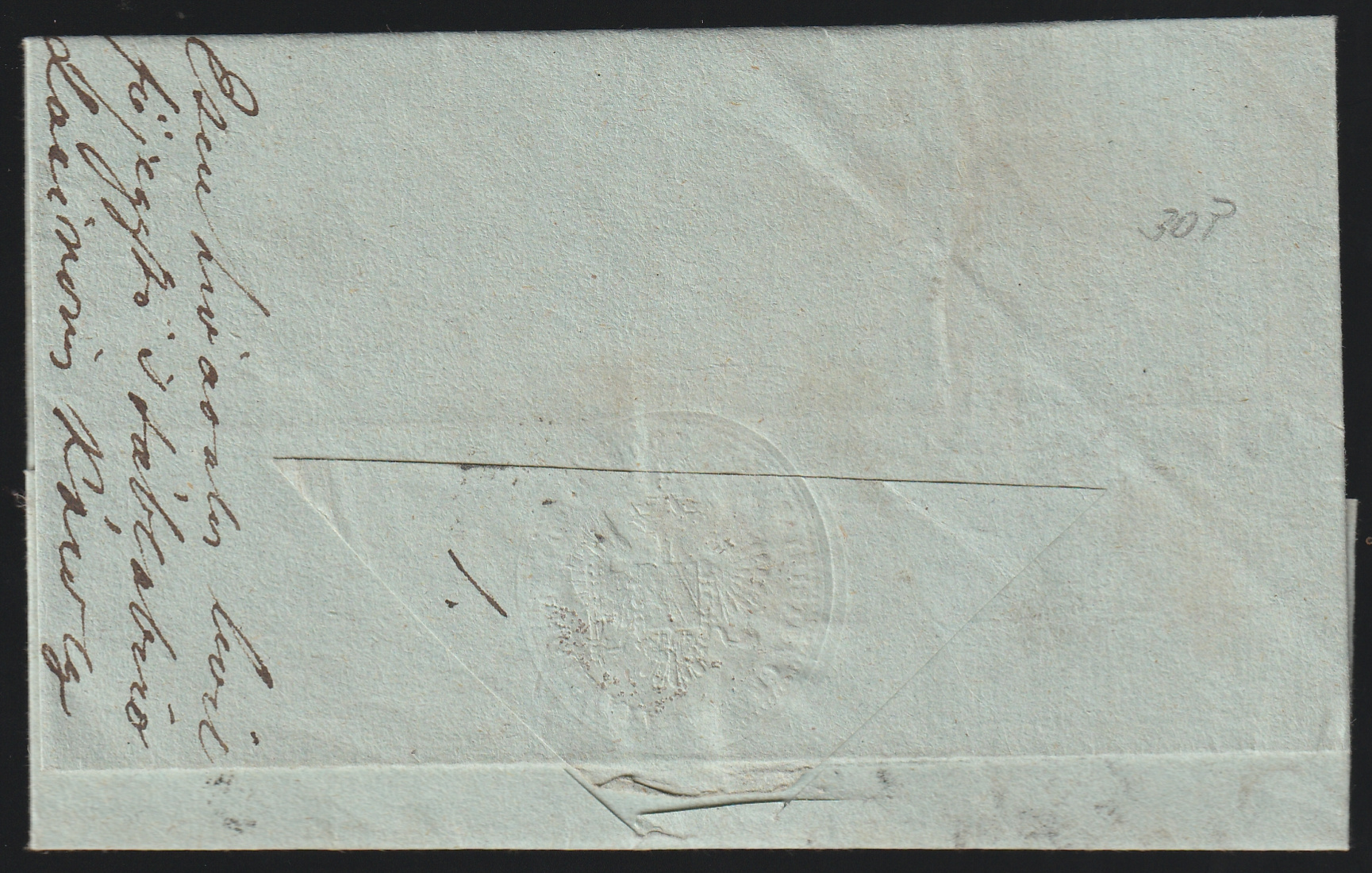 1842. Peter= / vardein, Zomborra feladott ex offo levél