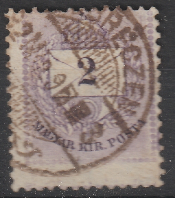 1881. II. 2kr /E/ erősen alcsúszott fogazással