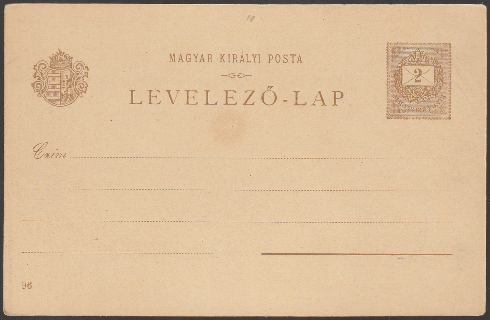 w_26_6_20261001_0050 1896. Millenniumi díjjegyes levelezőlap – Balaton vidéke / 2kr