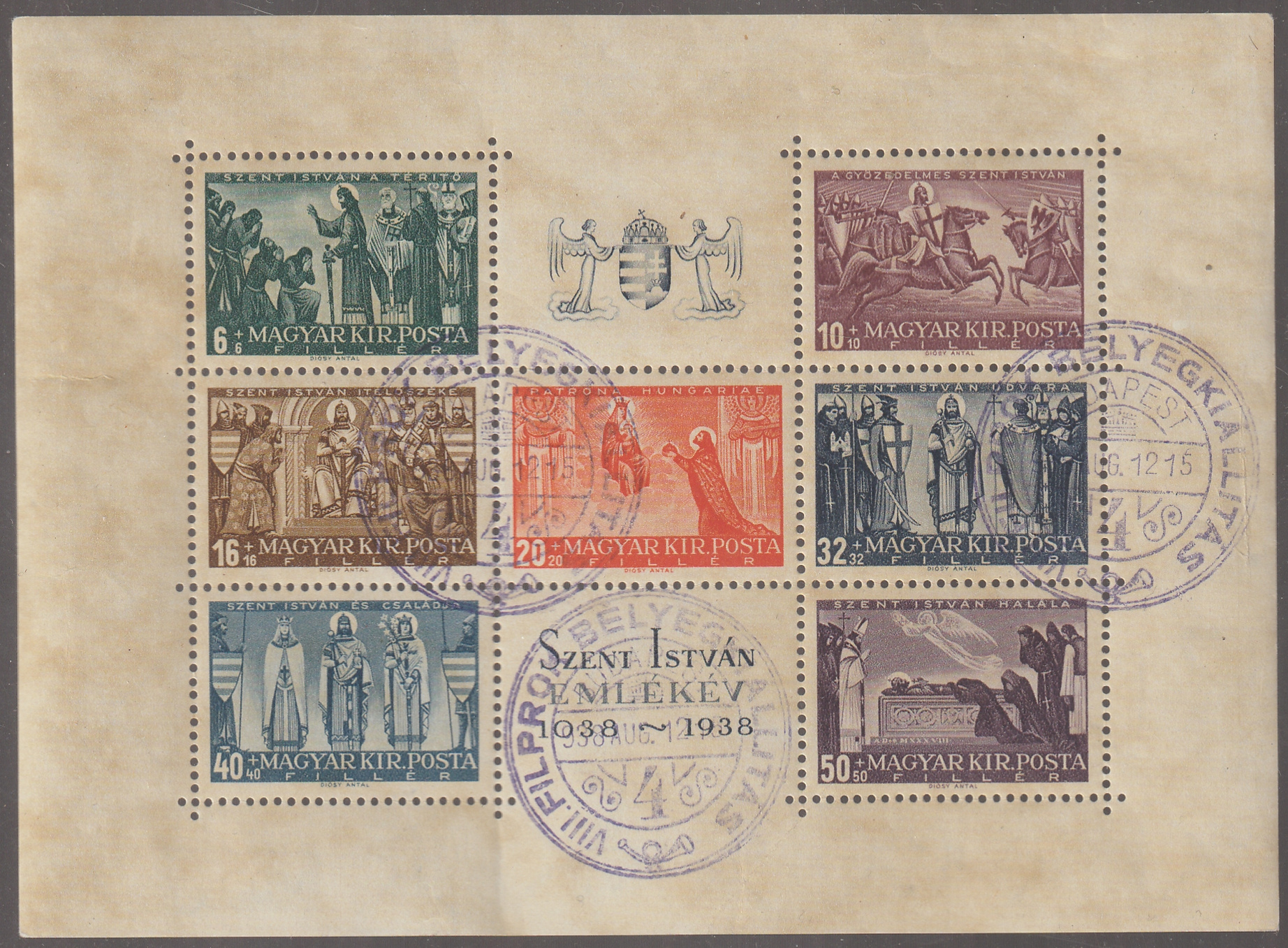 1938. Szent István blokk